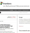 Frontiers in Behavioral Neuroscience杂志封面
